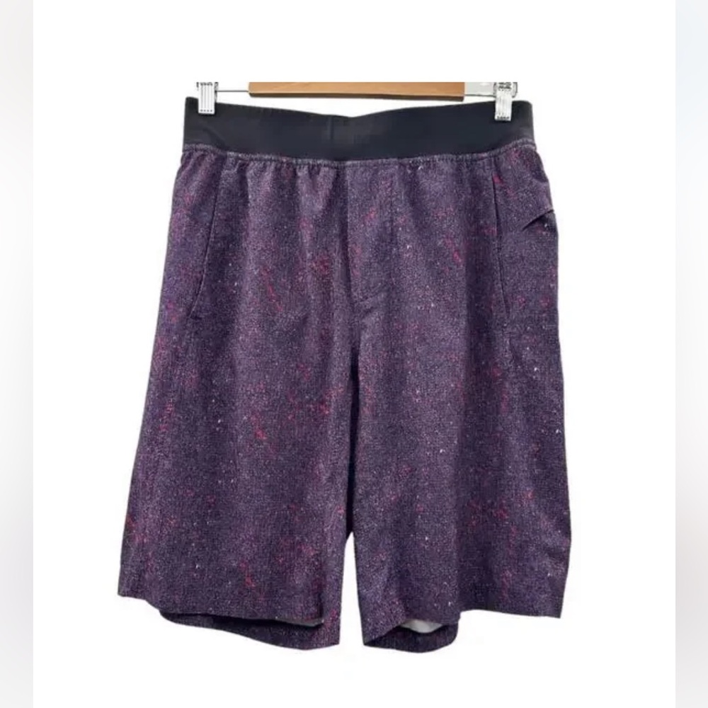 Lululemon Core Purple, Red & Black Athletic Training Shorts Size‎ M Activewear